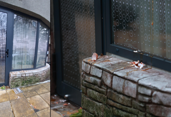 АГ кабинет в Гео Милев осъмна с разбити яйца след изземване на камера